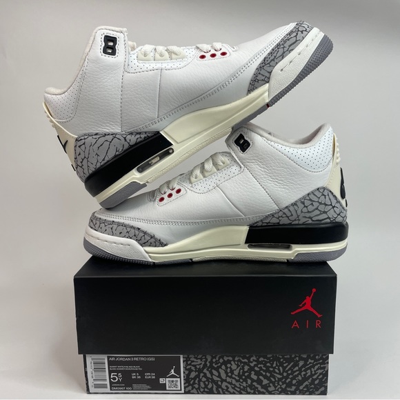 Nike Air Jordan 3 Retro GS Reimagined “White Cement” 2023 - Picture 3 of 4